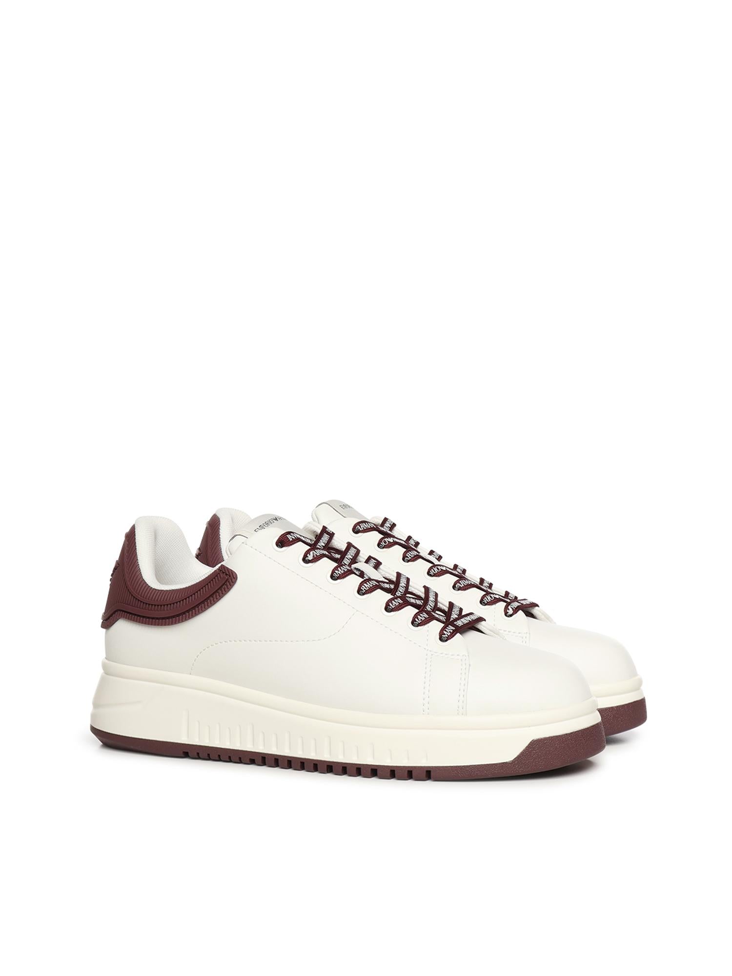 Sneakers in pelle con logo EM003663 AF18212M0363 EMPORIO ARMANI 