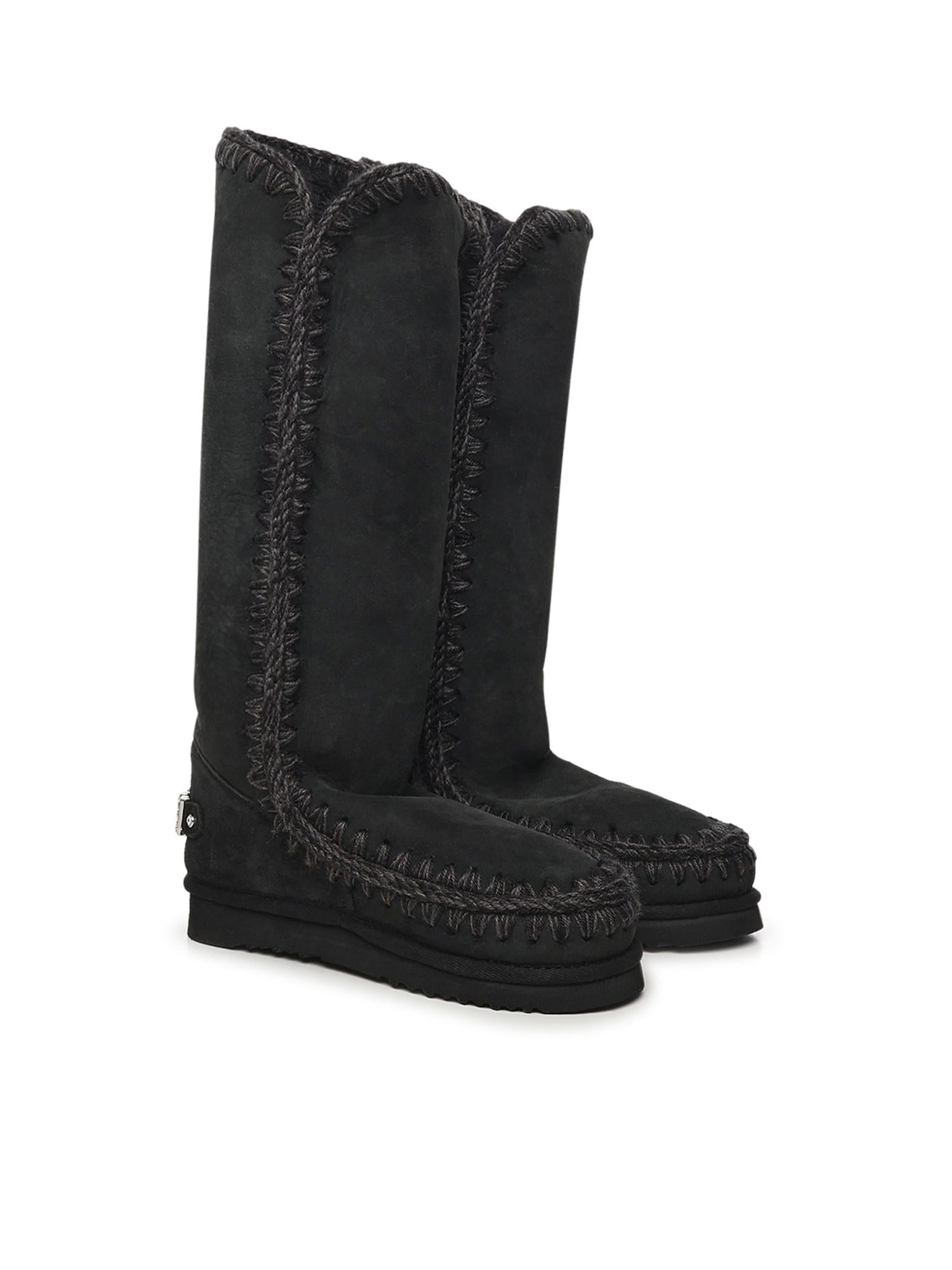 Stivali Eskimo 40 rhinestones logo<BR/> MUFW101052A BKBK MOU 