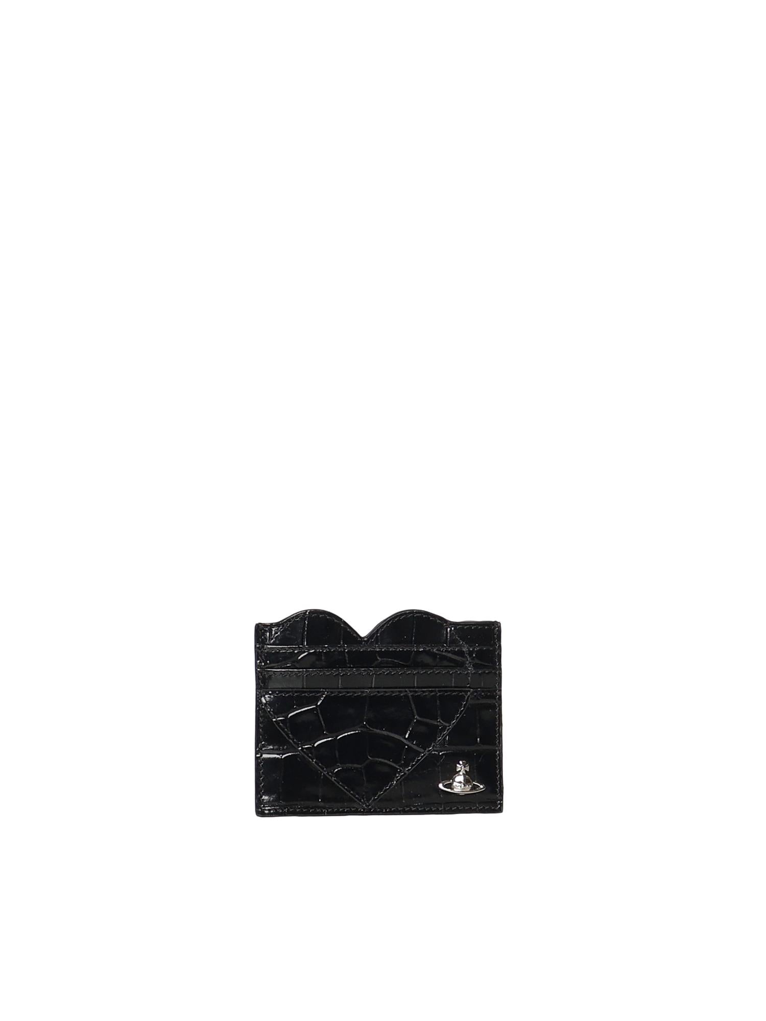 Porta carte Heart con logo 5403000MW L0098N401 VIVIENNE WESTWOOD 