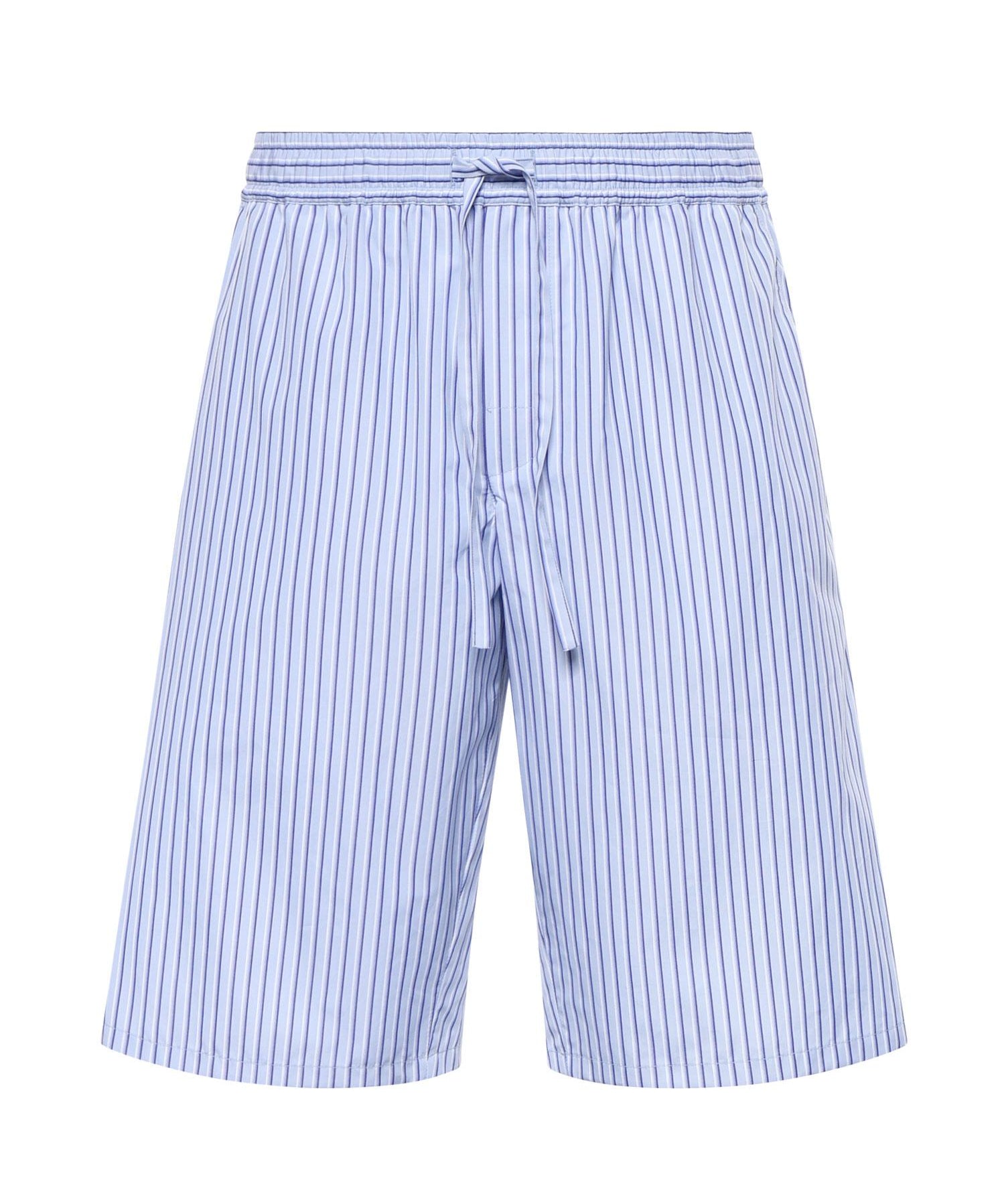 Bermuda in popeline rigato GV5MAT FR513S8052 DOLCE & GABBANA 