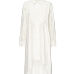 Abito camicia ricamato SS25134S CREAM SELF-PORTRAIT 