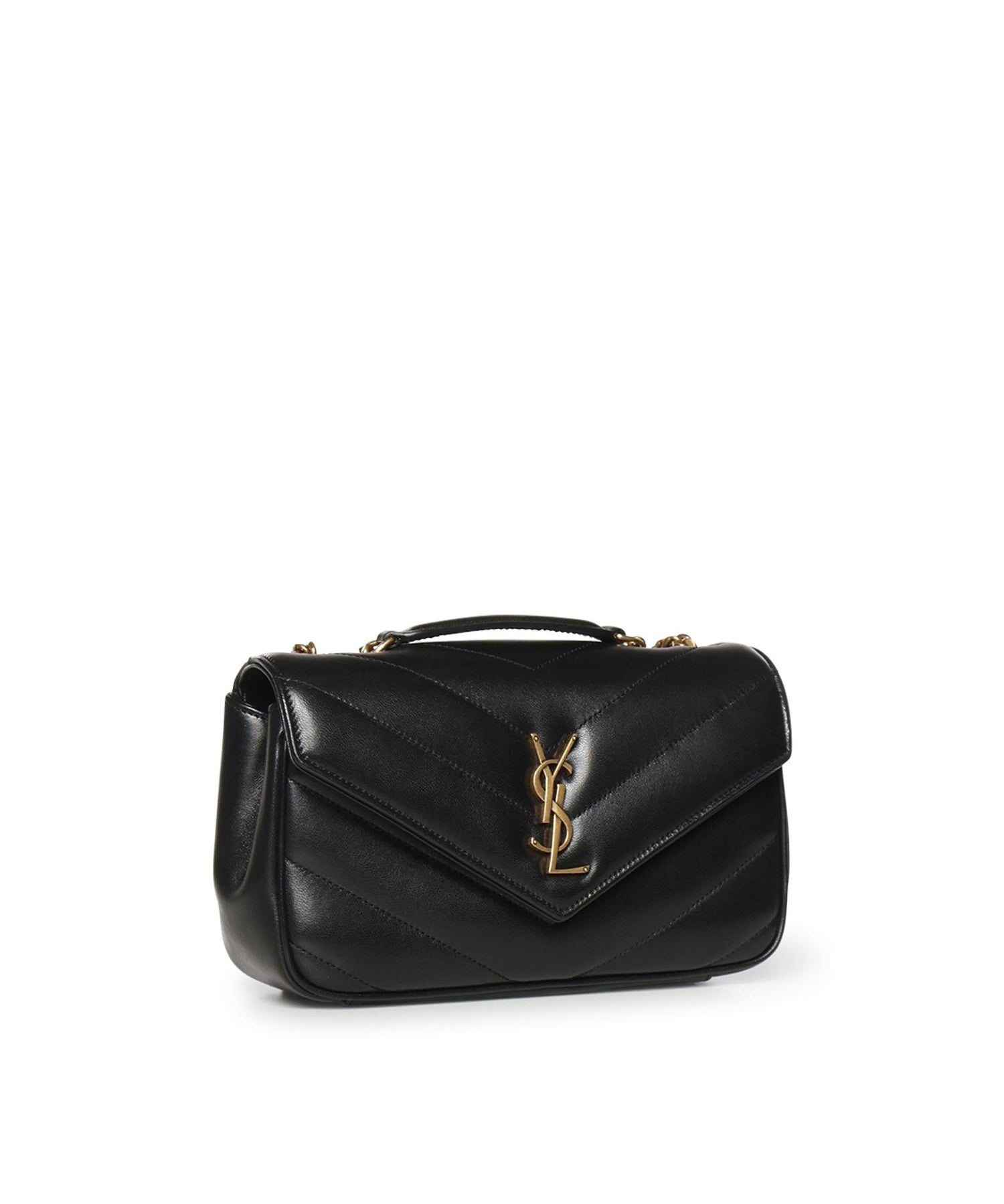 Borsa Loulou small in pelle di agnello trapuntata 801437 AAEAX1000 SAINT LAURENT 