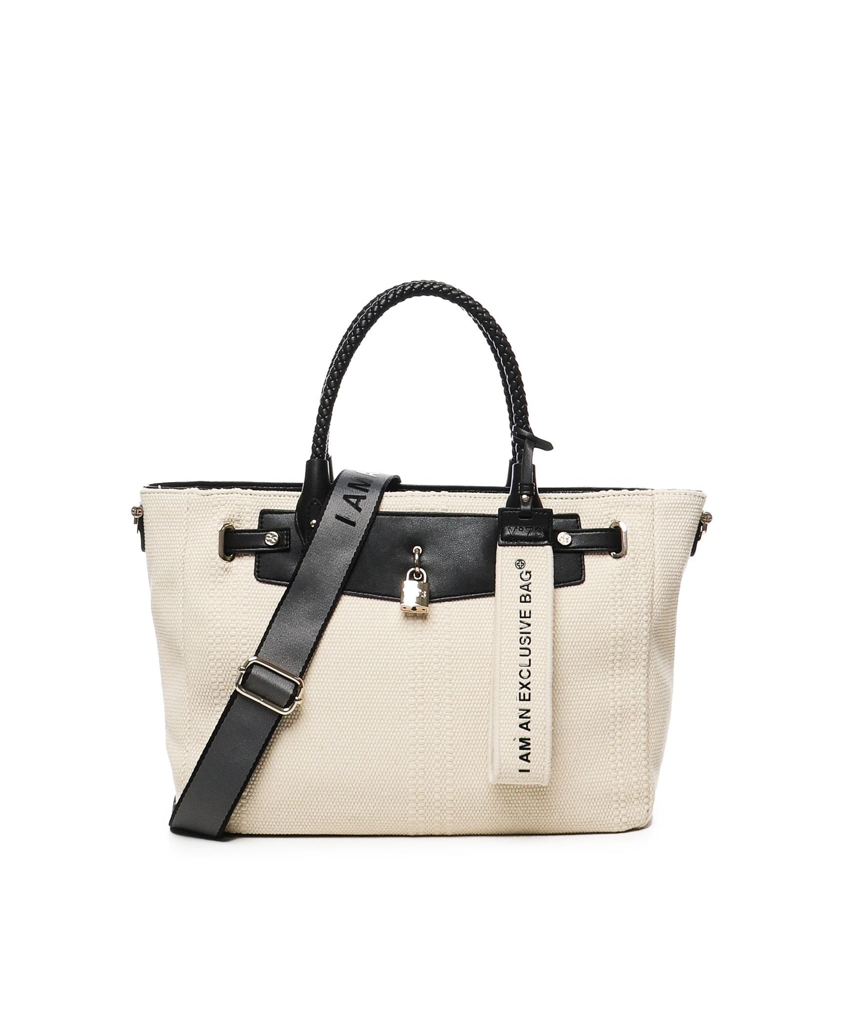 Borsa a spalla Rebecca 73BS8VY01 REBECCAOFF WHITE/NERO V° 73 