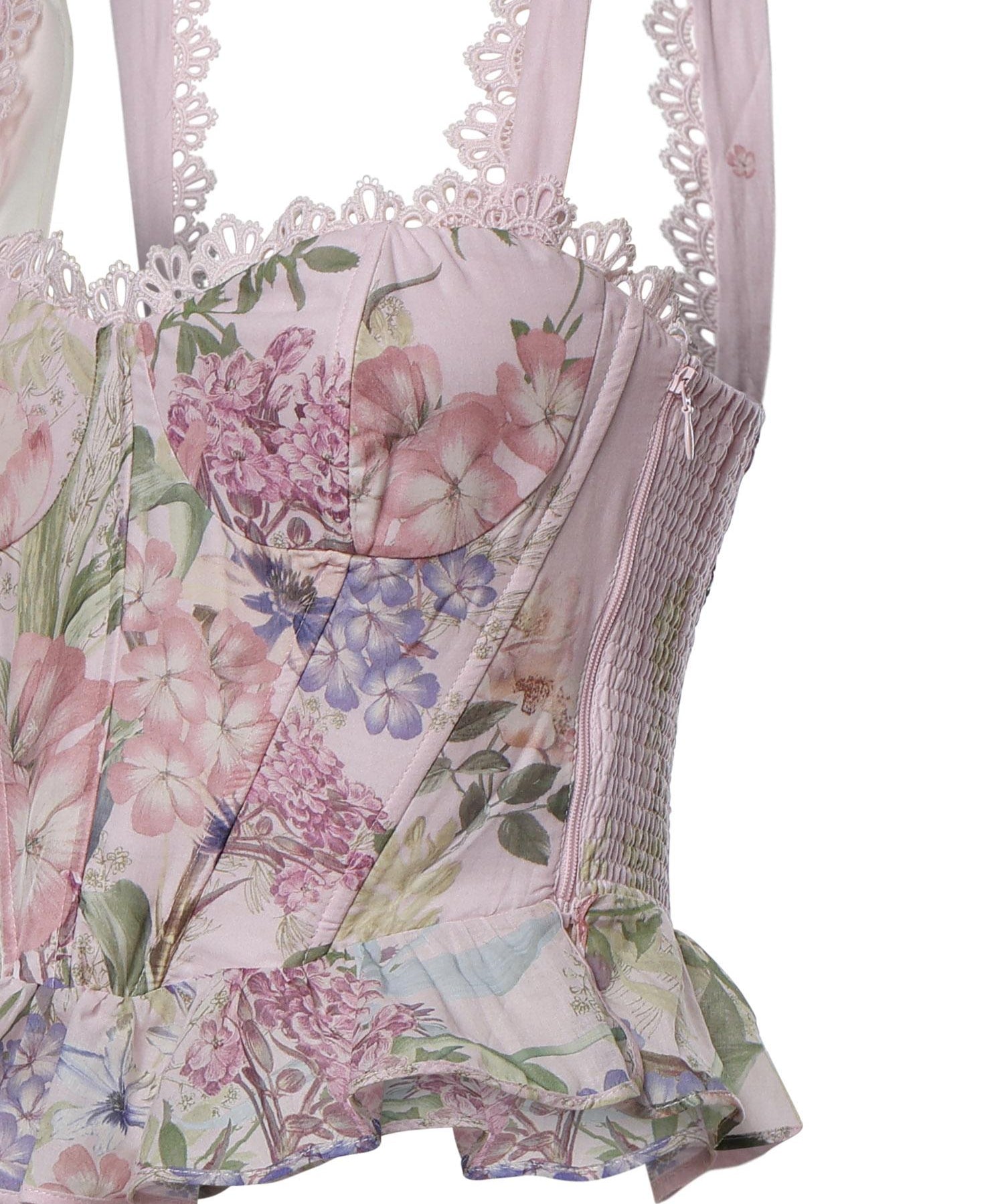 Top Floret in cotone 266101 PINK CHARO RUIZ 