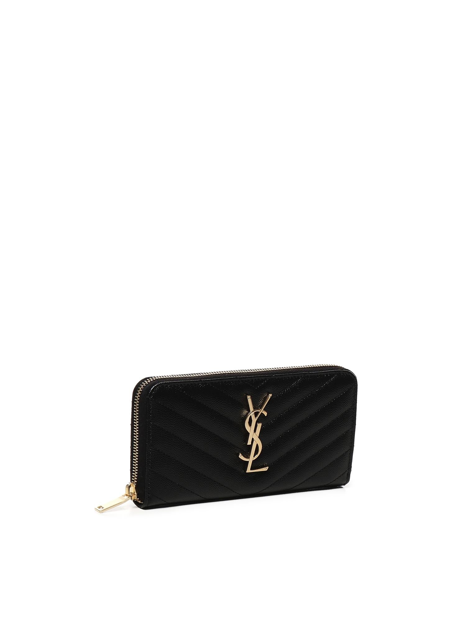 Portafoglio Cassandre in pelle matelassé 358094 B0W011000 SAINT LAURENT 