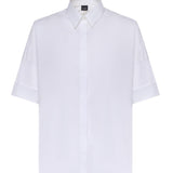 Camicia in popeline stretch NCWA552552SZGR B001 FAY 