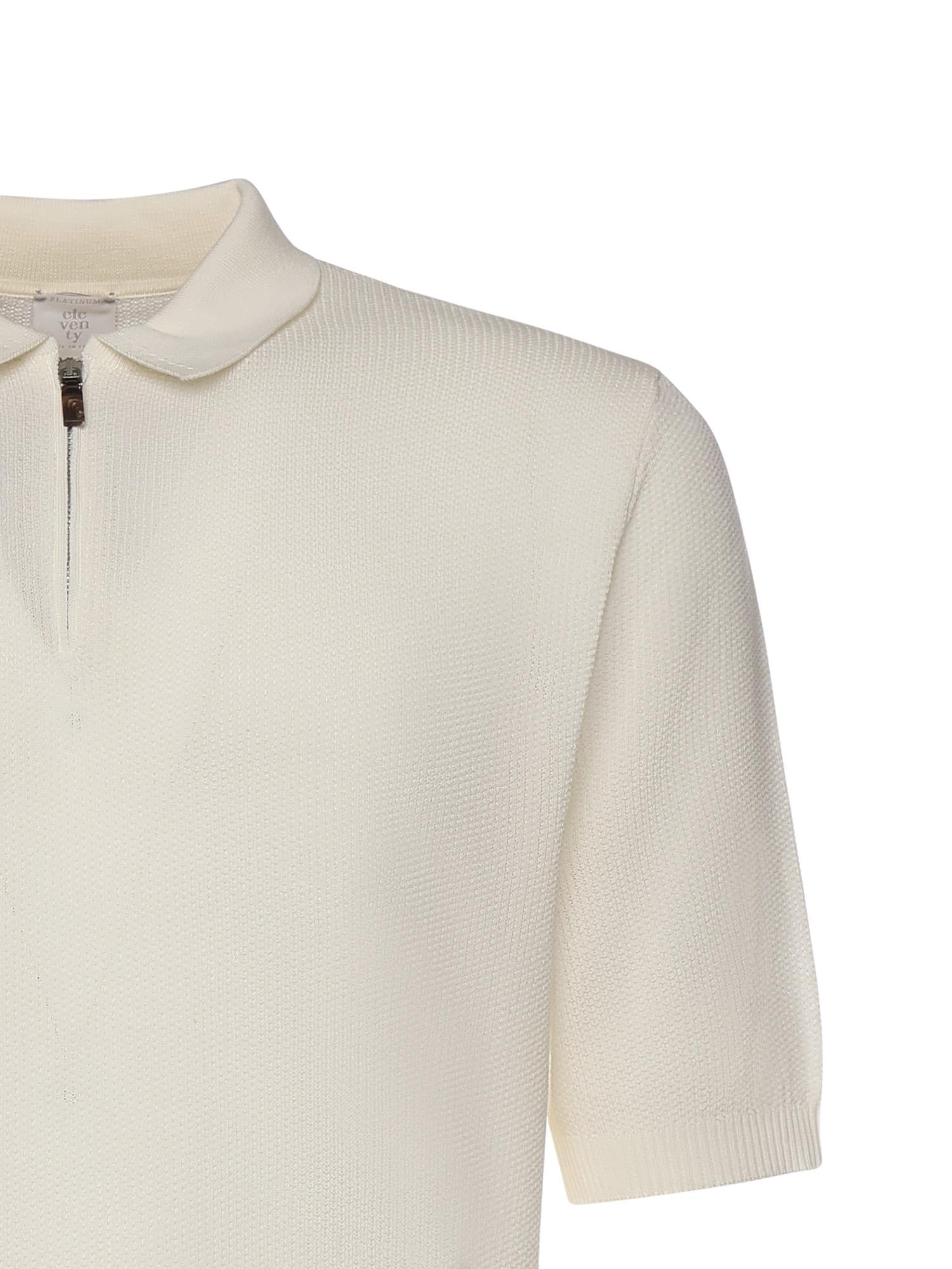 Polo con zip in cotone M76MAGM90MAG0M008 01 ELEVENTY 