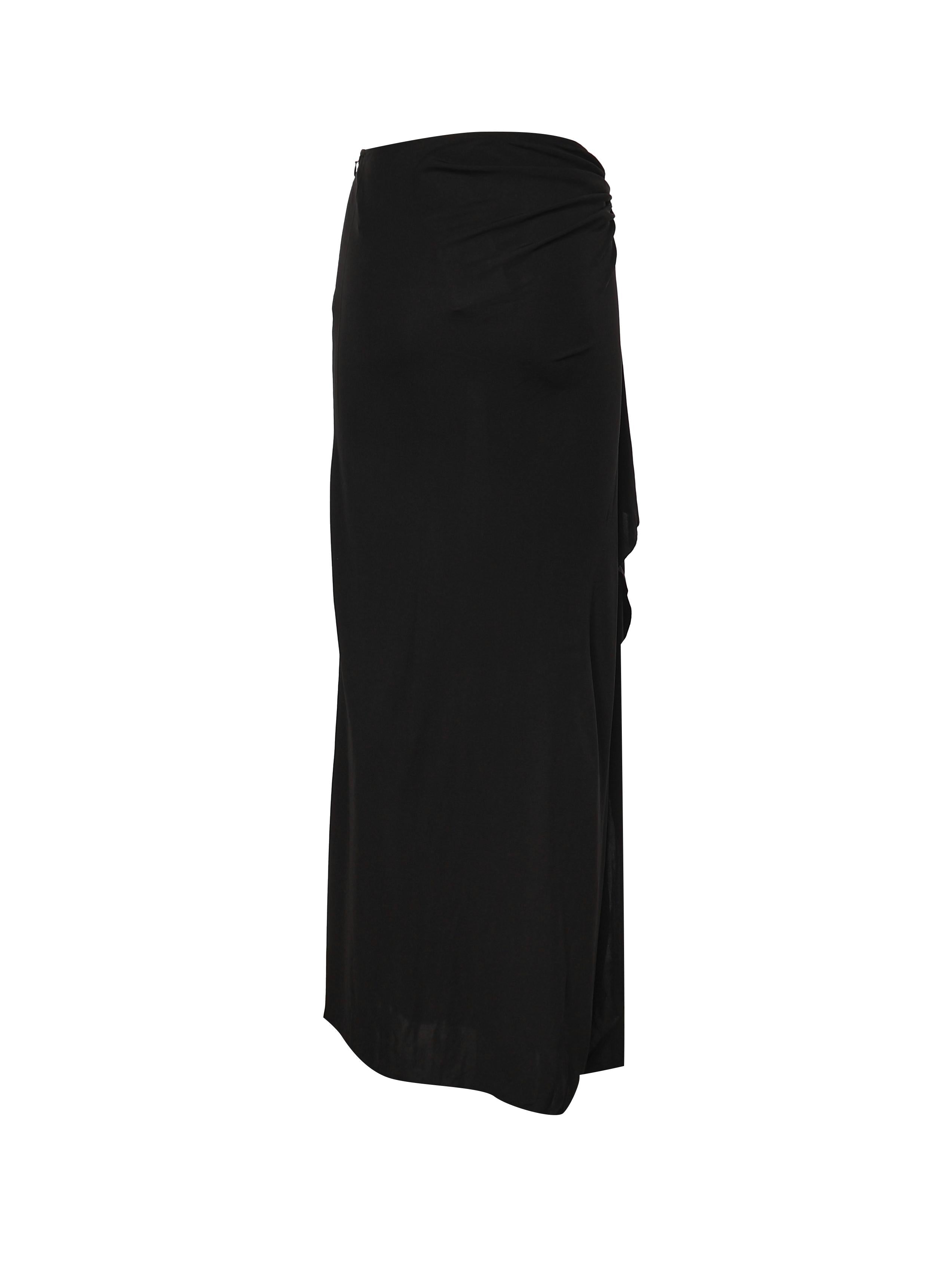 Gonna lunga Bezel in jersey 26014746 BLACK CHRISTOPHER ESBER 
