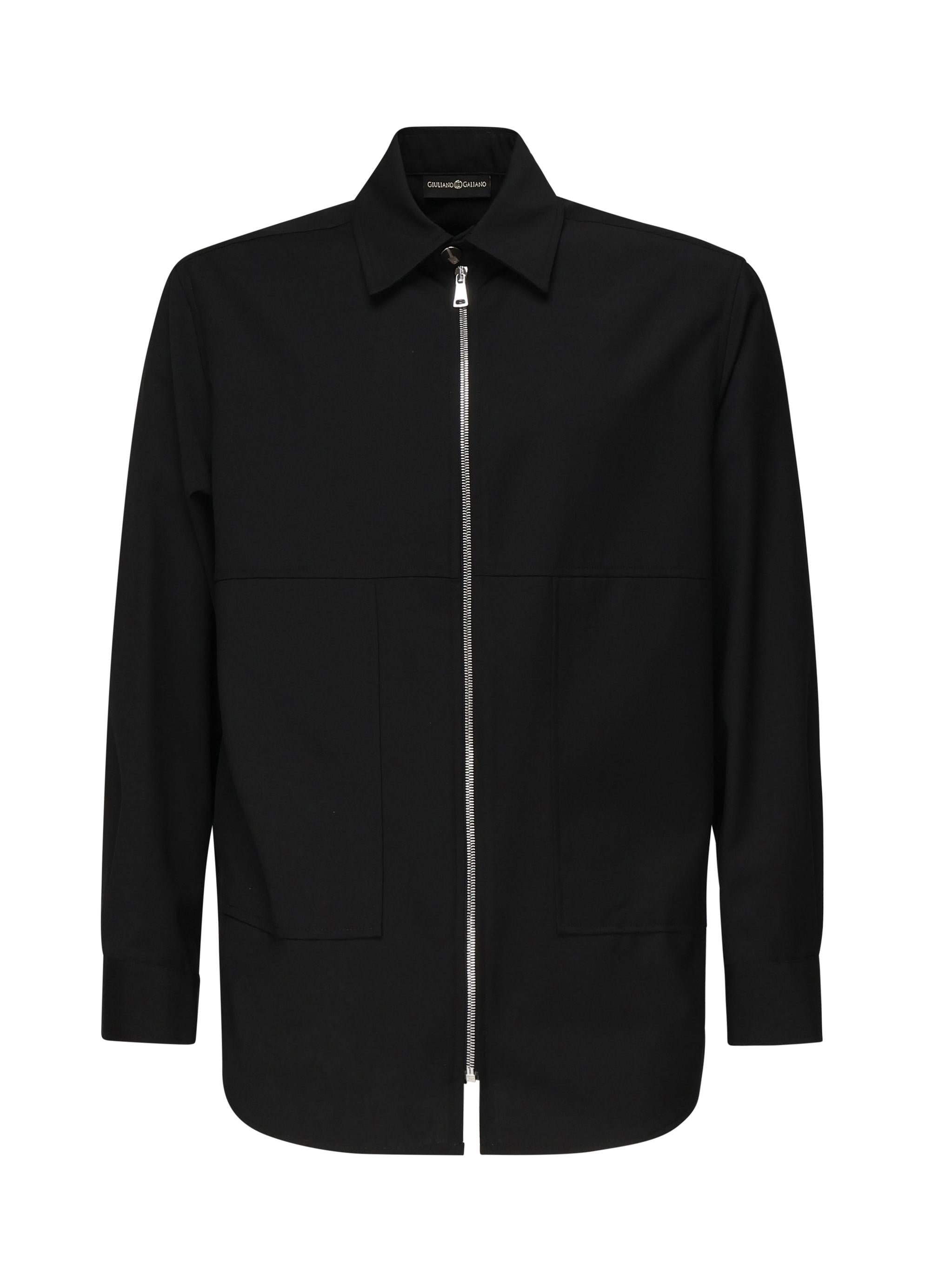 Camicia Horse con zip HORSE NERO GIULIANO GALIANO 