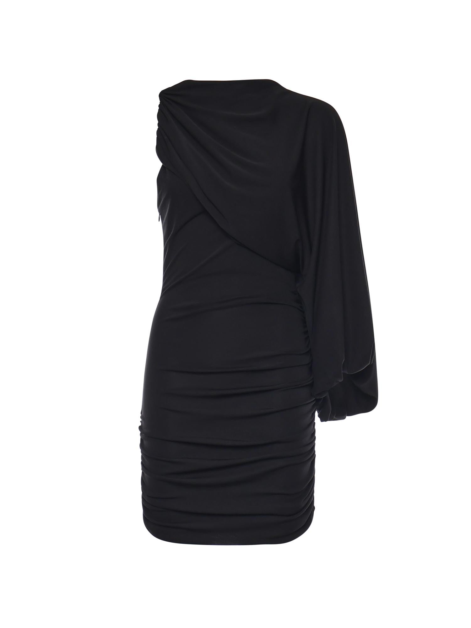 Mini abito Selene monospalla T190121A TJP073BLACK THE ANDAMANE 