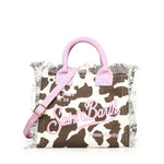 Borsa Colette in canvas di cotone con stampa COL0001 00327L MC2 SAINT BARTH 