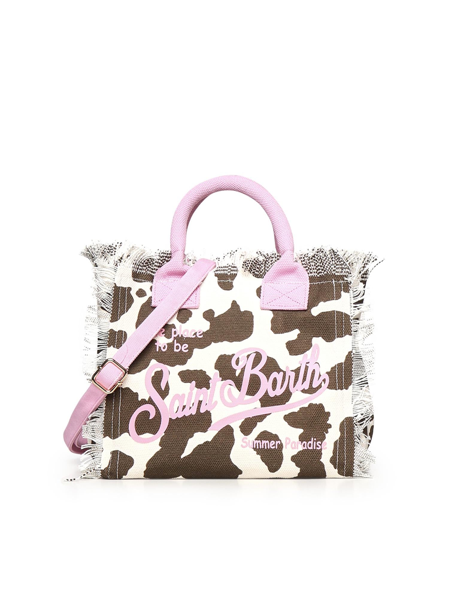 Borsa Colette in canvas di cotone con stampa COL0001 00327L MC2 SAINT BARTH 