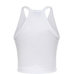 Canotta cropped con scollo asimmetrico 107304 A3IKZ14 PINKO 