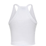 Canotta cropped con scollo asimmetrico 107304 A3IKZ14 PINKO 