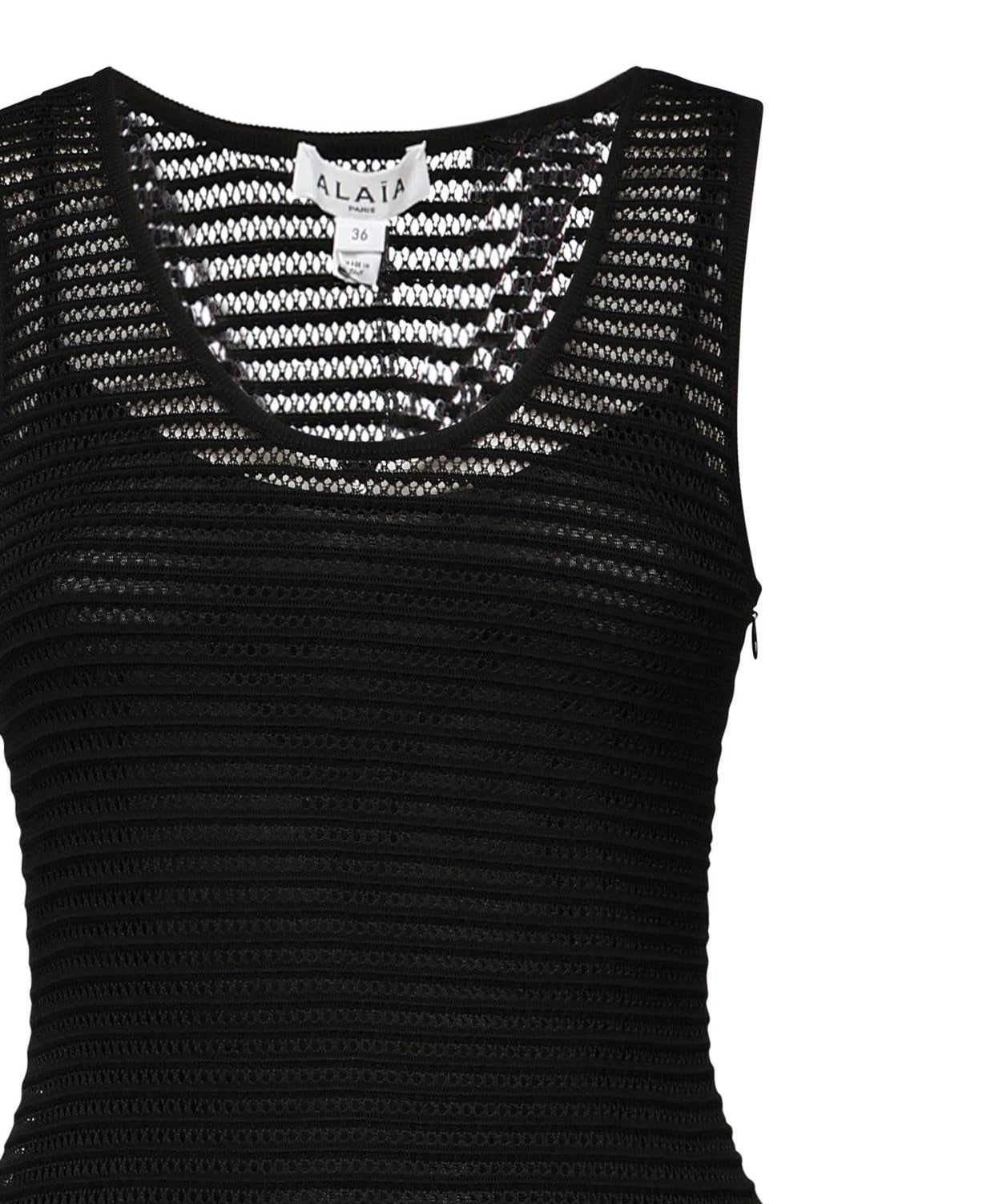 Vestito corti in maglia crinolina AA9R2534K008A 995 ALAIA 