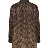 Camicia in seta FF jacquard FS8107 A8G3F118W FENDI 