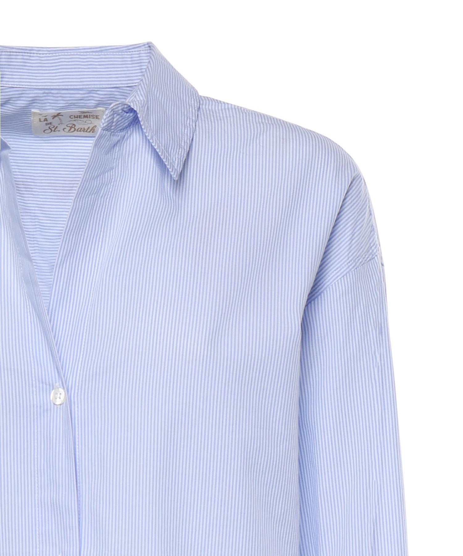 Camicia in cotone a righe CYS0001 00809L MC2 SAINT BARTH 