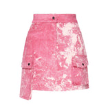 Minigonna asimmetrica Batik AUW4TAL PINK BATIK ALBERTO AUDENINO 