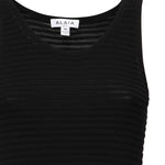 Abito corto con ruche in maglia AA9R2710K074B 995 ALAIA 