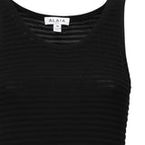 Abito corto con ruche in maglia AA9R2710K074B 995 ALAIA 