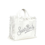 Borsa Vanity in canvas con logo in strass VANI001 02571L MC2 SAINT BARTH 