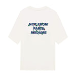 T-shirt in jersey con ricamo Slogan LTS327CO248 OW Drôle de Monsieur 