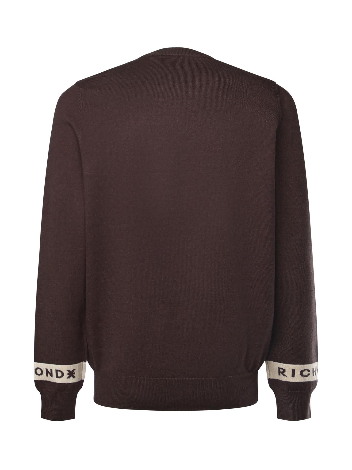 Maglione in misto viscosa con logo<BR/> UMA25035MA MULCH RICHMOND X 