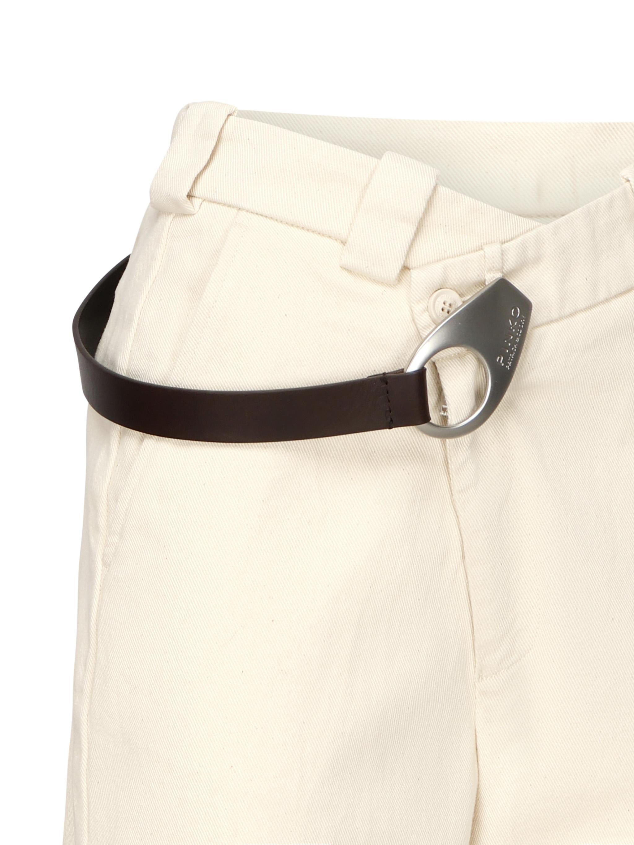 Pantaloni incrociati con cintura 105071 A2JPC21 PINKO 