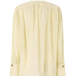 Blusa con scollo a V e arricci 106846 A3B2C19 PINKO 