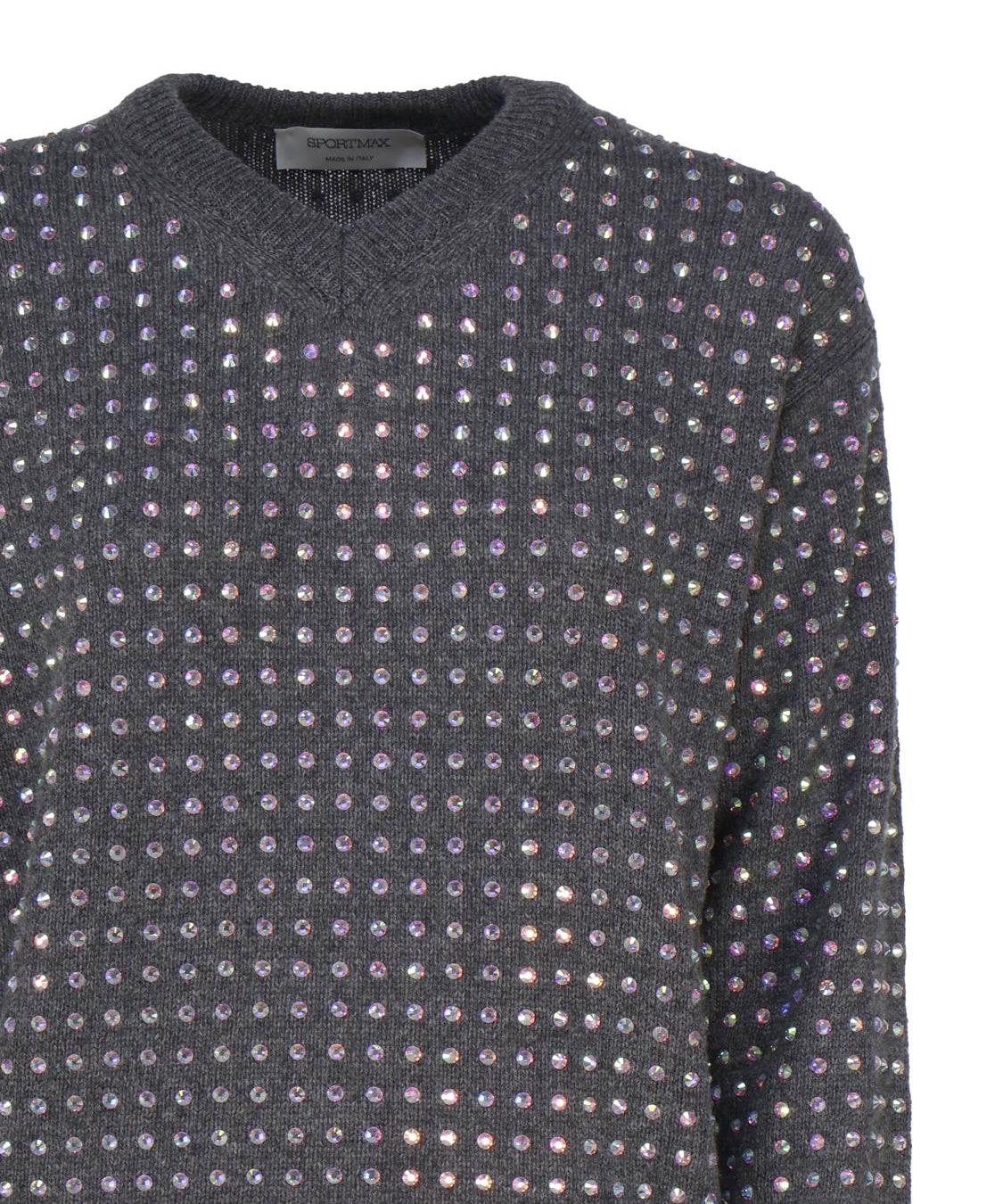 Maglia con strass applicati 2323661133600 UTA001 SPORTMAX 