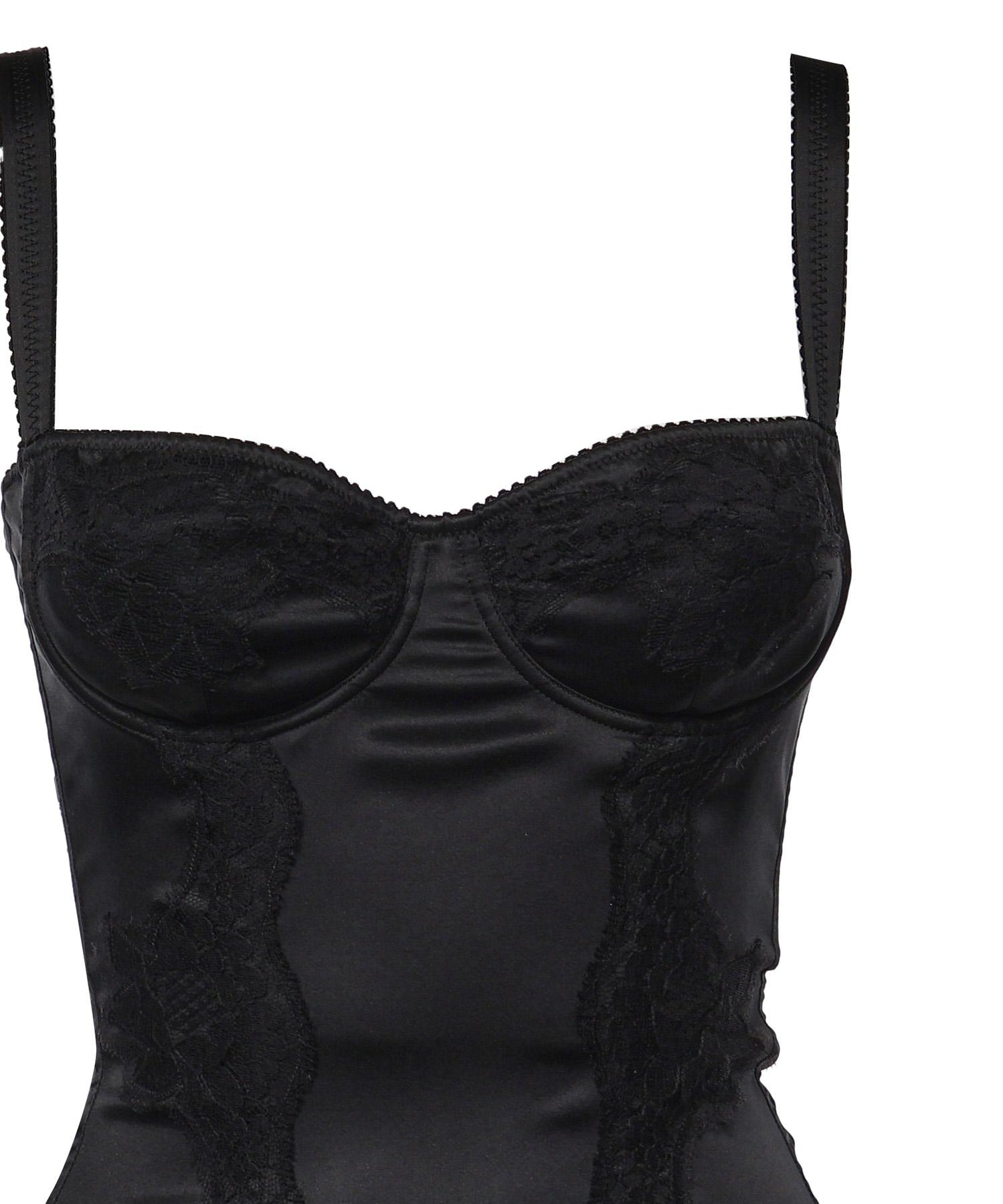 Body intimo a balconcino in seta con pizzo O9A05T ONO13N0000 DOLCE & GABBANA 
