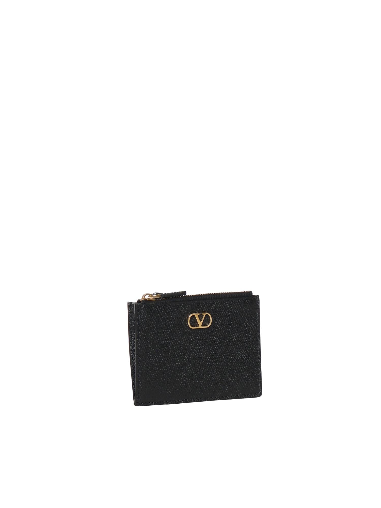 Portacarte Vlogo Signature in vitello granato 8W2P0AK9 SNP0NO VALENTINO GARAVANI 