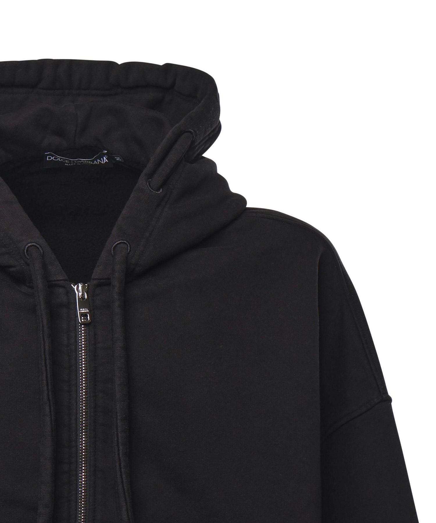 Felpa con zip in cotone G9BVJT G7PLAN0000 DOLCE & GABBANA 