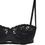 Reggiseno balconcino in raso di seta e pizzo O1E15T ON07MN0000 DOLCE & GABBANA 