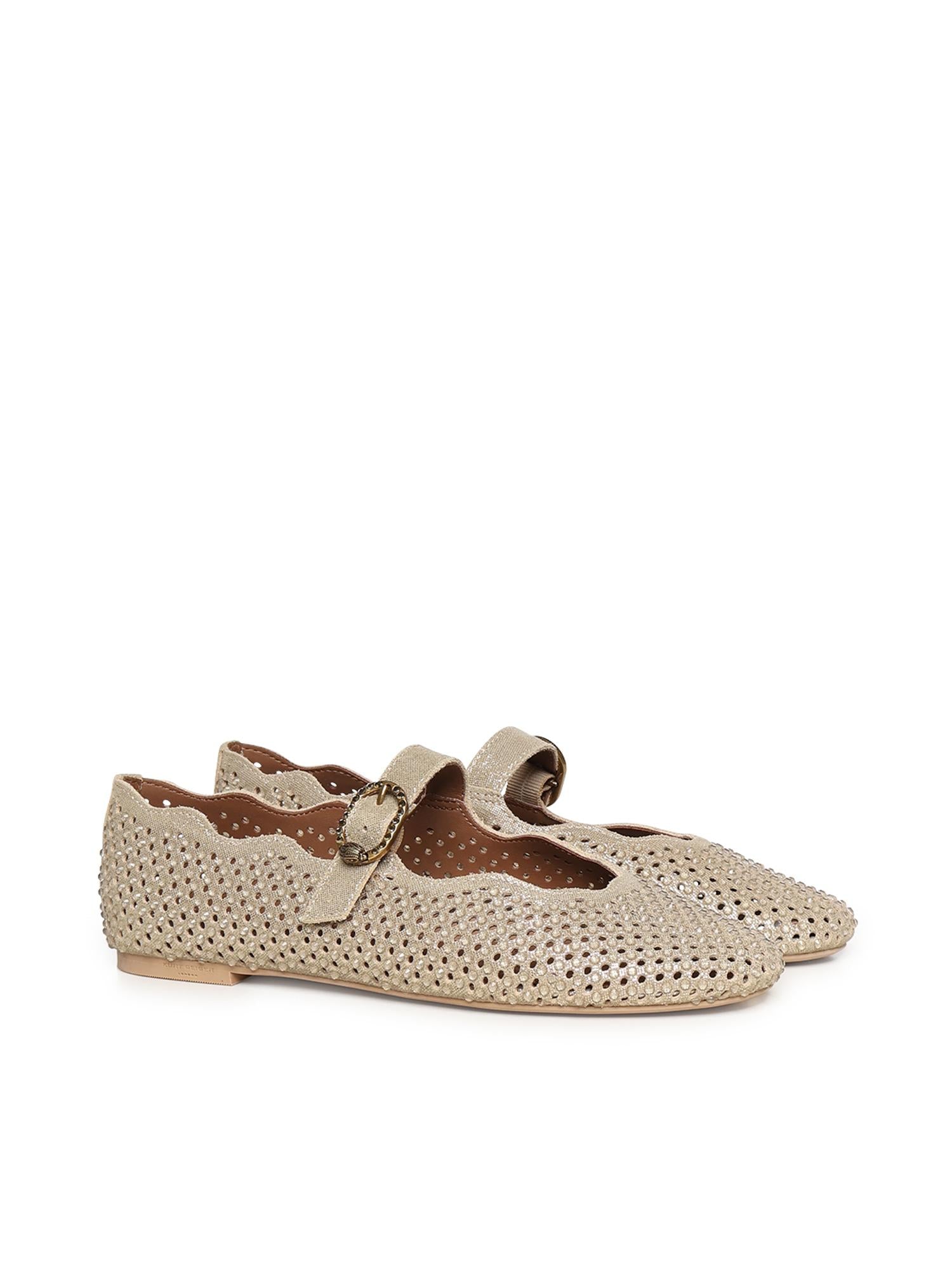 Ballerina Wavy Maifair con cristalli 5596461209 GOLD KURT GEIGER 