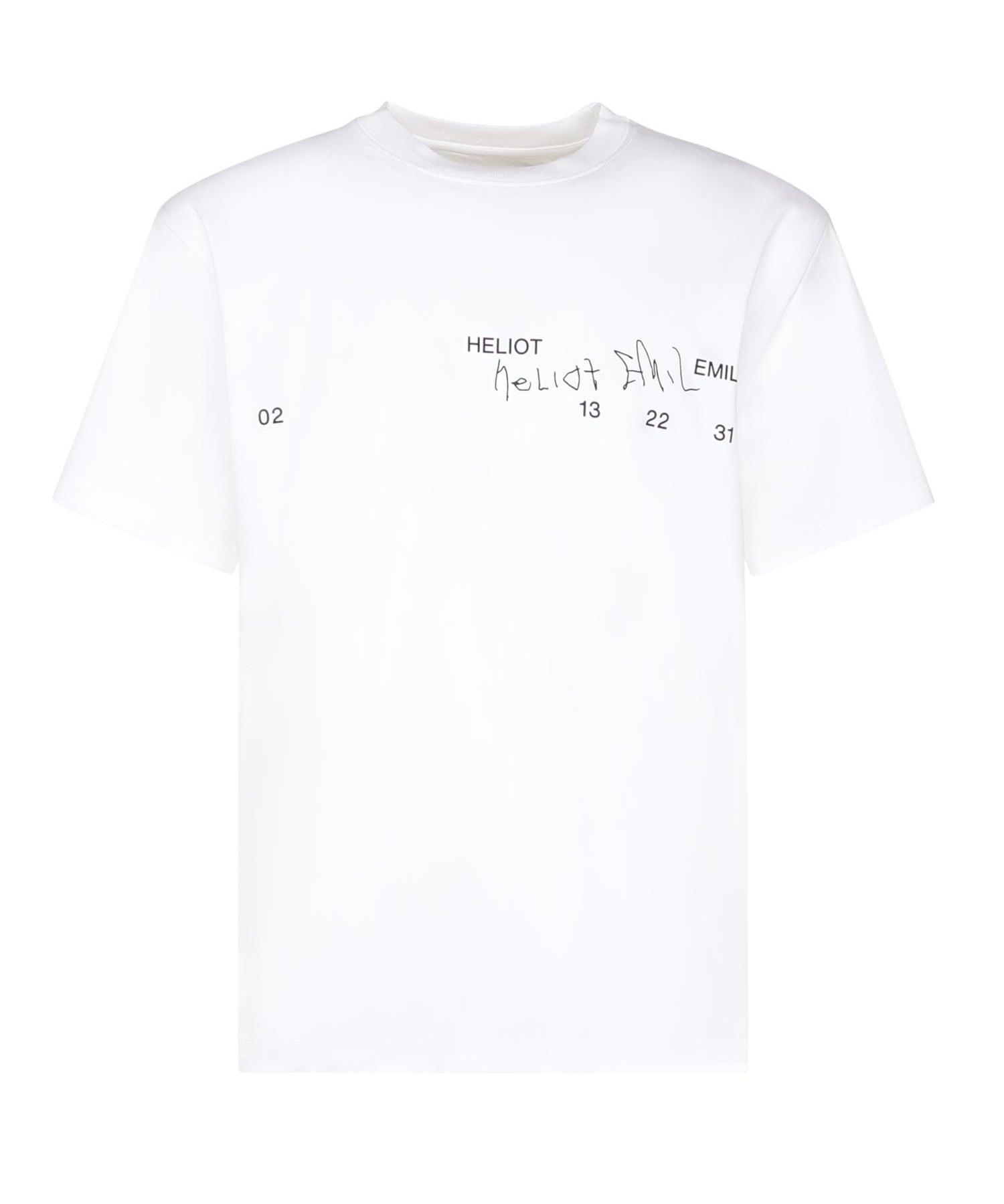 T-shirt Fulgens PREAW25M09141 WHT02 HELIOT EMIL 