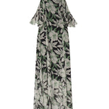 Abito in seta con stampa floreale S540Y09XS5 9990 LOEWE 