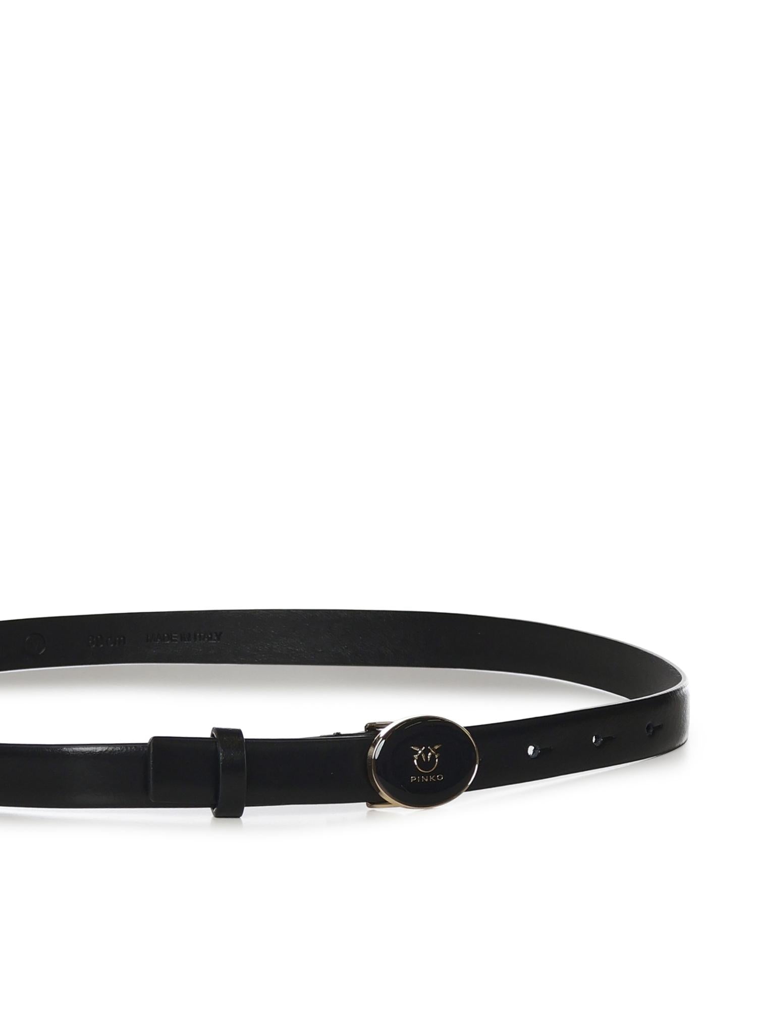 Cintura con logo Love Birds in pelle 105466 A2QLZ99L PINKO 