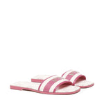 Sandali flat spirit in cuoio 73SC7U201CAN SPIRIT FLATBEIGE/FUXIA V° 73 