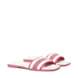 Sandali flat spirit in cuoio 73SC7U201CAN SPIRIT FLATBEIGE/FUXIA V° 73 