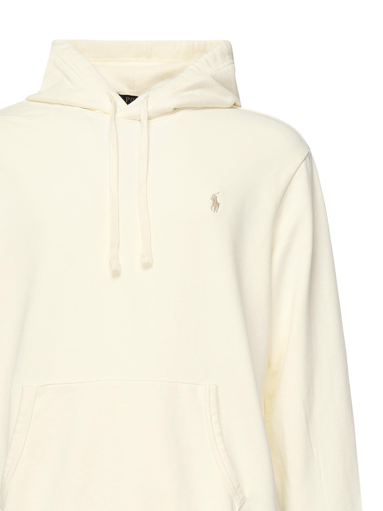 Felpa in cotone con logo 710916690 003 POLO RALPH LAUREN 