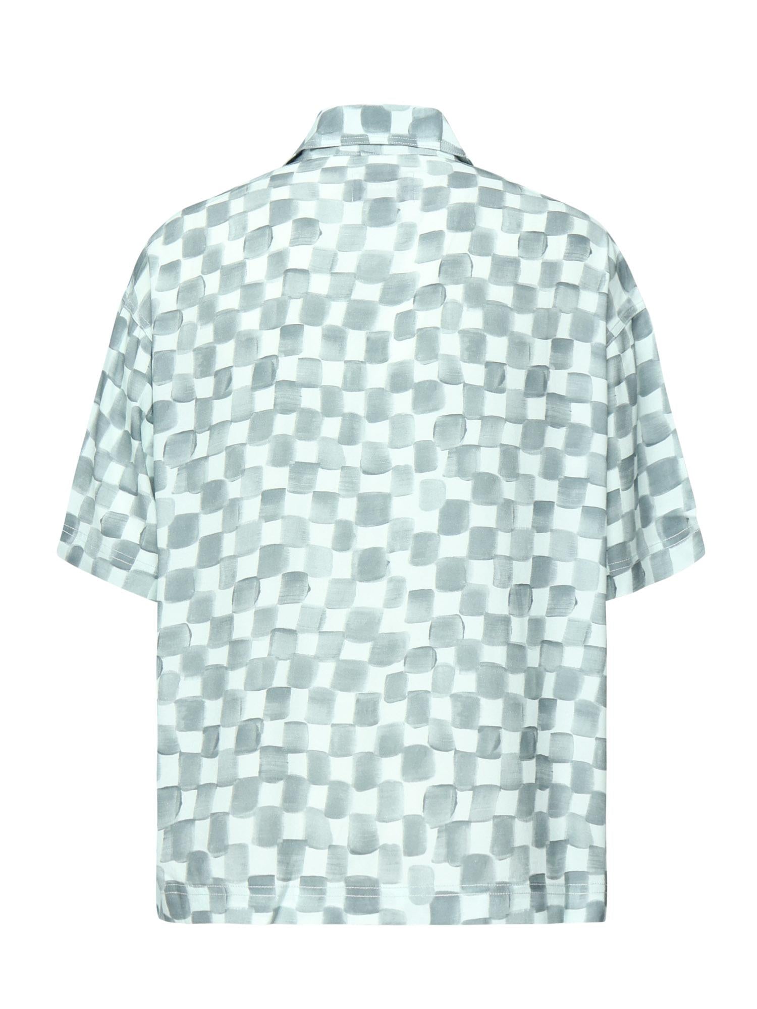 Camicia cropped Acquerello<BR/> SH002004 BLUCLR BONSAI 