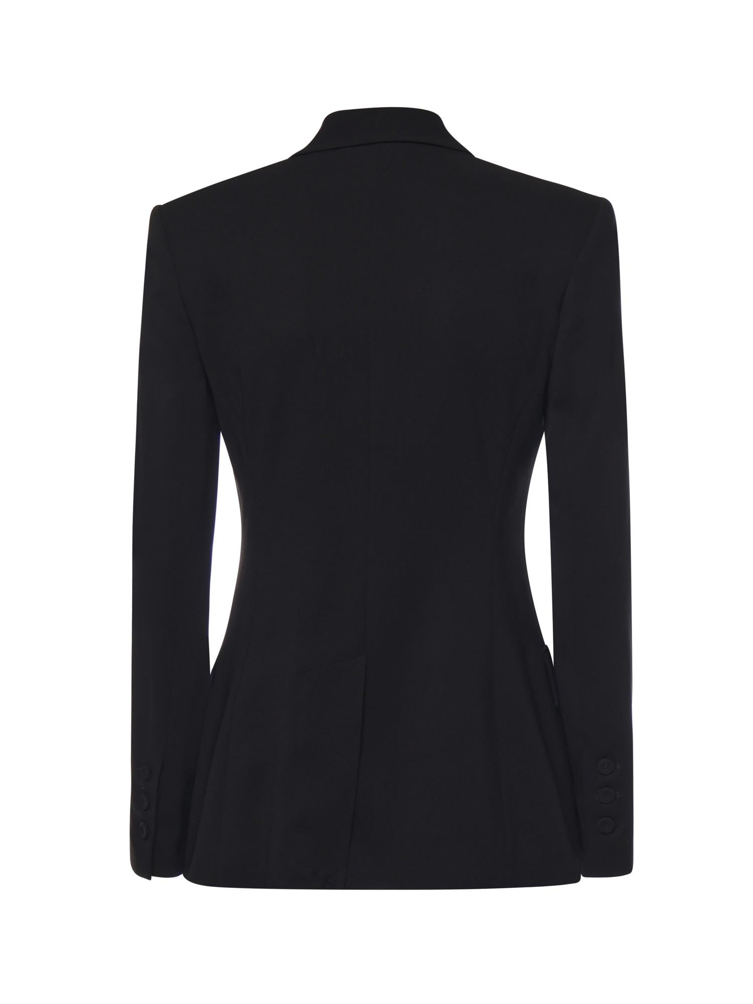 Blazer doppiopetto in viscosa 104218 A2Q2Z99 PINKO 