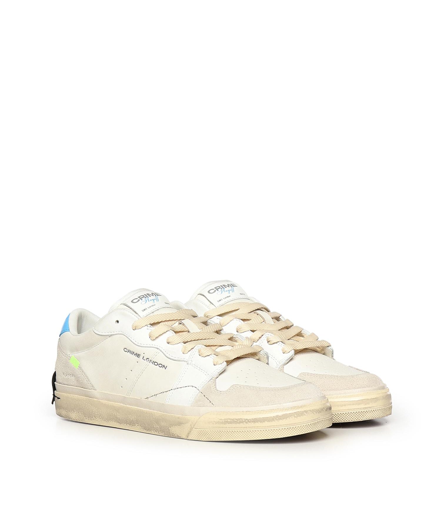 Sneaker Playoff in pelle 19502PP8B WHITE CRIME LONDON 