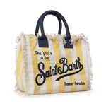 Borsa Vanity in canvas a righe VANI001 09510L MC2 SAINT BARTH 