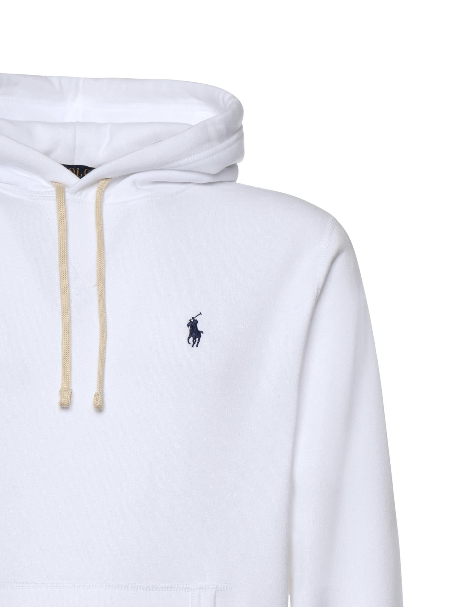 Felpa in misto cotone con cappuccio<BR/> 710766778 009 POLO RALPH LAUREN 