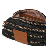 Borsa a spalla con logo 73BS9M803 CASSIENERO/CUOIO V° 73 