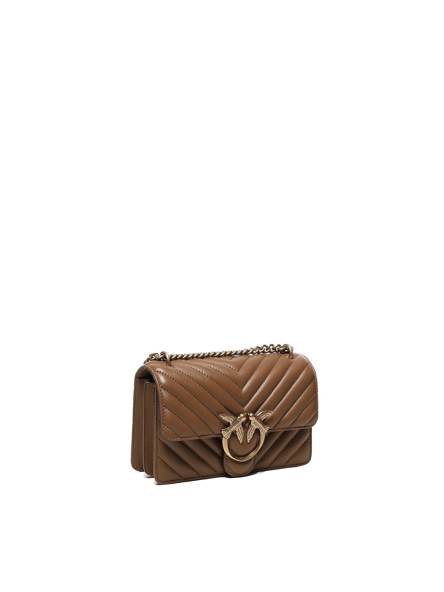 Borsa a tracolla Mini Love Bag One in nappa 100074 A0GKL17Q PINKO 