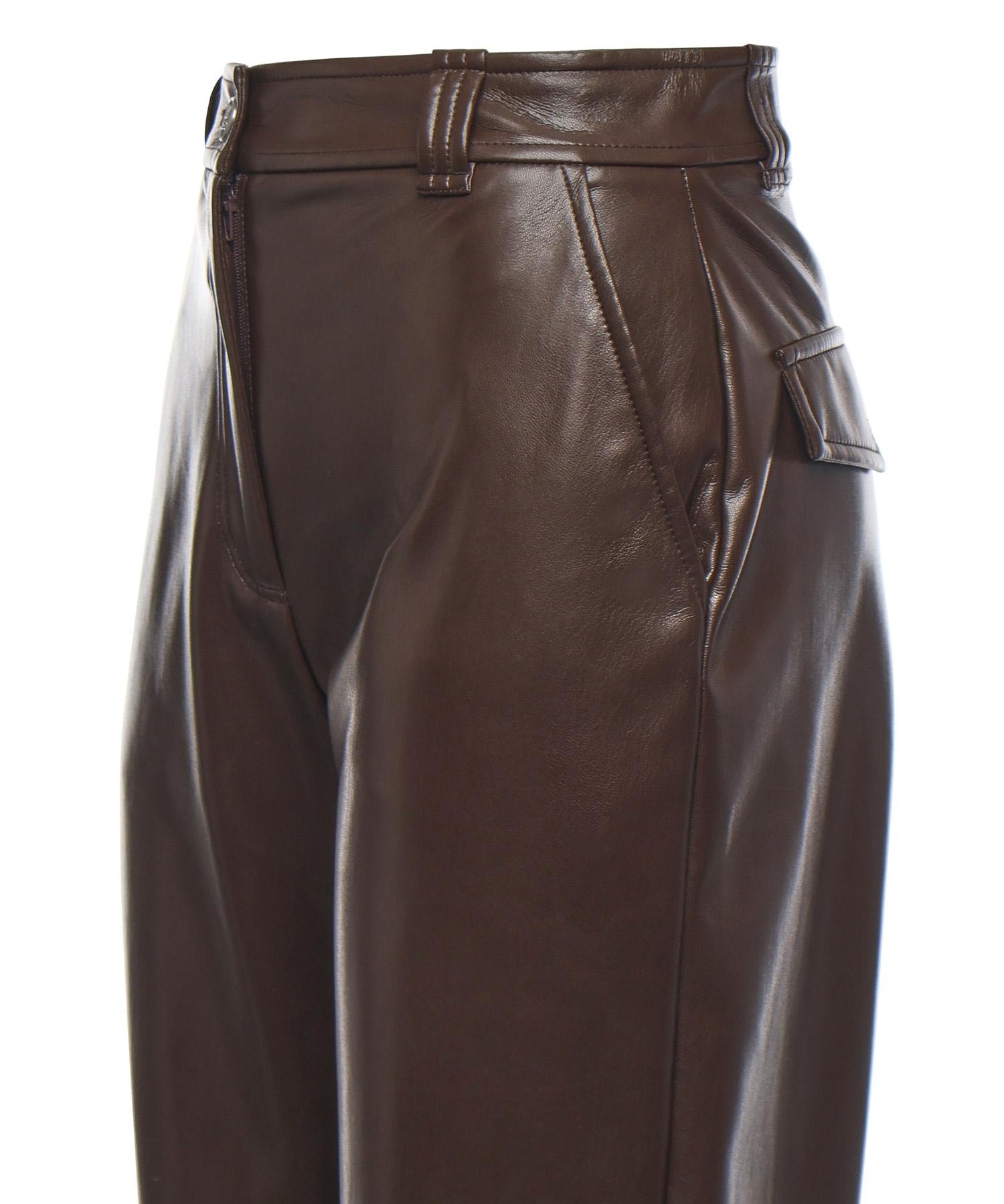 Pantaloni balloon effetto pelle soft touch 105371 A2P4M22 PINKO 
