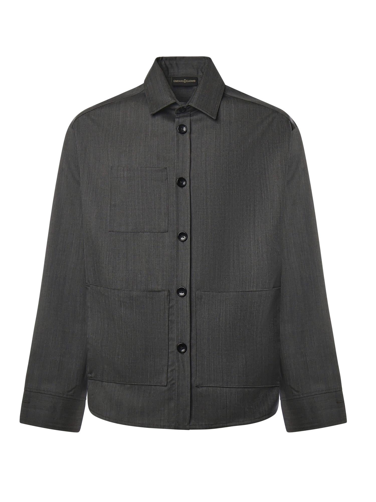 Camicia Tobhias in lana TOBHIAS GRIGIO GIULIANO GALIANO 